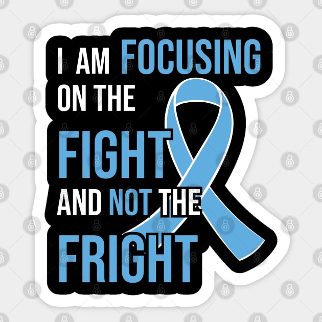 Prostate Cancer Awareness Ribbon for a Cancer Survivor Sticker by jkshirts